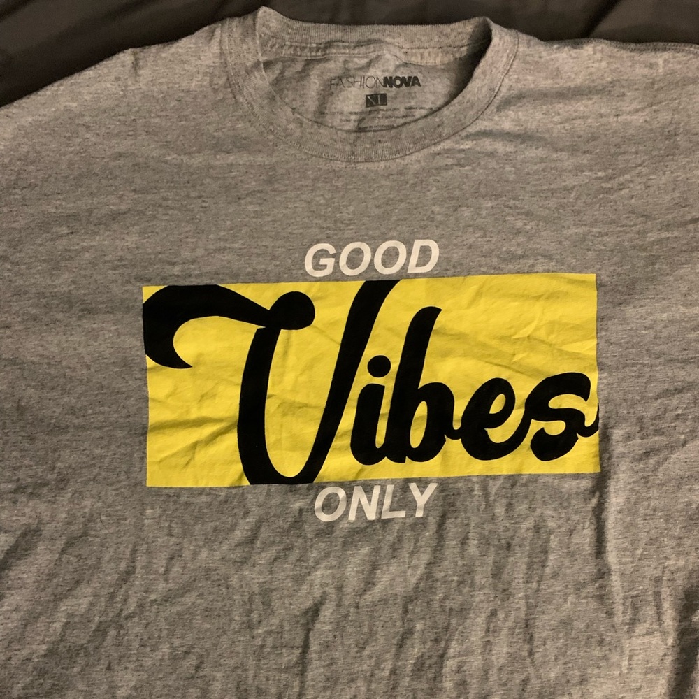Fashion nova good vibes only shirt
